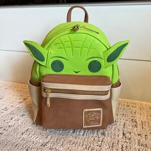 Loungefly Funko Pop! Star Wars Yoda Cosplay Figural Mini Backpack